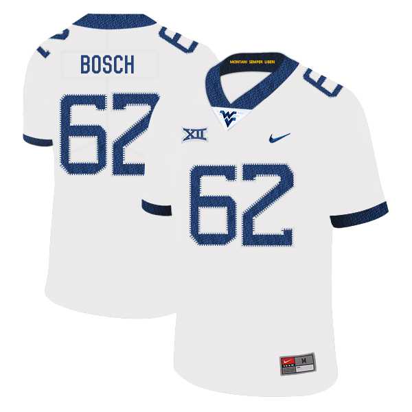 West Virginia Mountaineers 62 Kyle Bosch White College Football Jersey Dzhi,We sell and wholesale West Virginia Mountaineers 62 Kyle Bosch White College Football Jersey Dzhi on line form chian!